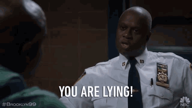 You are lying
